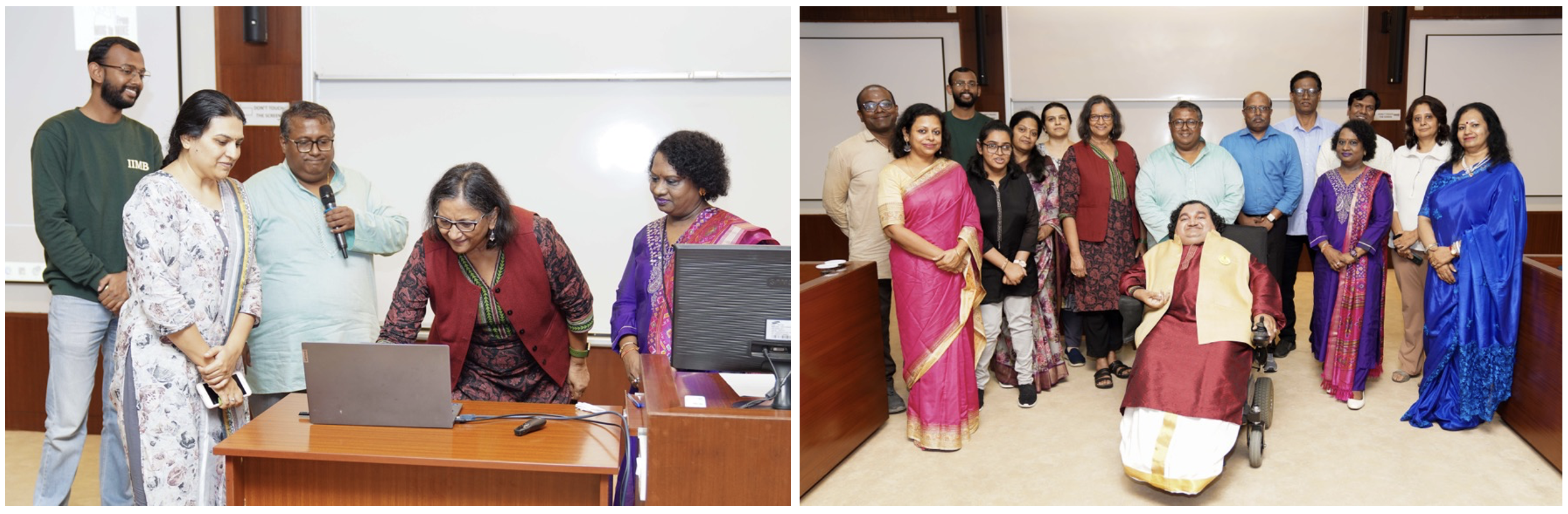 IIMB marked World Disability Day on 03rd December 2024 by releasing ‘Hum Ek Hain’, a song which champions inclusion and diversity. The song, composed and sung by the group, ‘From Mug to Mike’, was launched by Prof. Rajluxmi V Murthy, Chairperson, Student Welfare Committee, at IIMB.